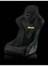 Braum Racing Falcon-R Series Fixed Back Bucket FRP Composite Seat Black Alcantara|Carbon Kevlar Composite (Each)                                     - BRR9-BSCK - Image 3