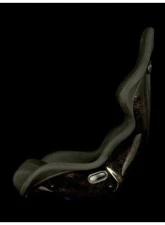 Braum Racing Falcon-Z Series Fixed Back Bucket FRP Lightweight Composite Seat Black Fabric|Gold Stitching|Gold Dust Composite (Each)                                     - BRR9X-BFBZ - Image 3