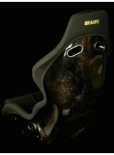 Braum Racing Falcon-Z Series Fixed Back Bucket FRP Lightweight Composite Seat Black Fabric|Gold Stitching|Gold Dust Composite (Each)                                     - BRR9X-BFBZ - Image 4