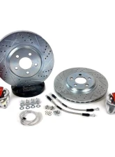 Baer Brakes Classic Series 13" Brake System for 1979-1993 Ford Mustang Fox, Red Calipers                                     - 4261571R - Image 3