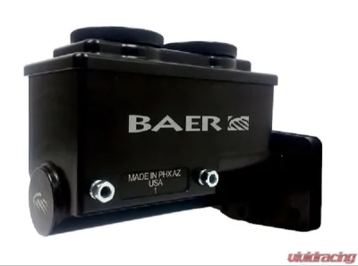 Baer Brake Systems ReMaster 4-Bolt Mopar Master Cyl Assembly, Black, 1-1/8in bore, Left port - 6801304LP
