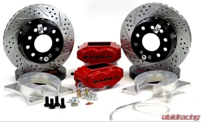 Baer Brake Systems Baer Brakes 11" SS4+ Deep Stage Rear Brake Kit, Fire Red, SDZ - 4142070FR