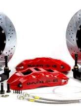 Baer Brake Systems Baer Brakes 14" Extreme+ Front Brake Kit, Fire Red, SDZ, Std. Studs Front                                     - 4301391FR - Image 2