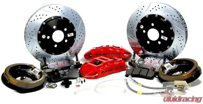 Baer Brake Systems Baer Brakes 14" Extreme+ Rear Brake Kit, Fire Red, SDZ Rear - 4302471FR