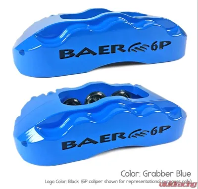 Baer Brake Systems Baer Brakes 11" SS4+ Front Brake Kit, Grabber Blue, SDZ, Std. Studs Front - 4141049GB