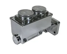 Baer Brake Systems ReMaster 4-Bolt Mopar Master Cyl Assembly, Polished, 1-1/8in bore, Left port