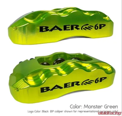 Baer Brake Systems Baer Brakes 11" SS4+ Front Brake Kit, Monster Green, SDZ, Std. Studs Front - 4301464MG