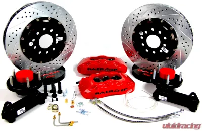 Baer Brake Systems Baer Brakes 13" Pro+ Front Brake Kit, Comp Yellow, SDZ, Std. Studs Front - 4261257CY