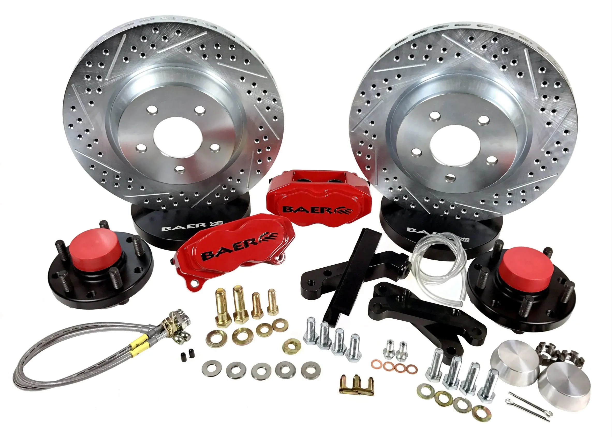 Baer Brake Systems Baer Brakes 13" SS4 Front Brake Kit, Silver, SDZ, Std. Studs Front - 4261418S