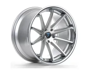 Rohana RC10 Wheel 19x9.5 5x112 30mm Machine Silver/Chrome Lip