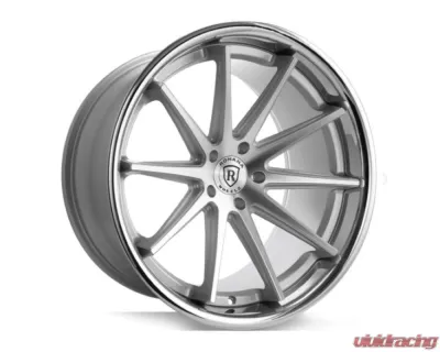 Rohana RFC10 Wheel 19x8.5 5x112 25mm Machine Silver/Chrome Lip - RFC1019855112MS25