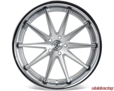 Rohana RFC10 Wheel 19x8.5 5x112 25mm Machine Silver/Chrome Lip - RFC1019855112MS25