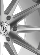 Rohana RFC10 Wheel 19x8.5 5x112 25mm Machine Silver/Chrome Lip                                     - RFC1019855112MS25 - Image 3