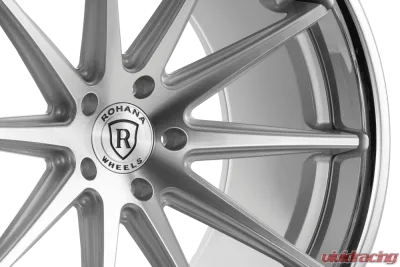 Rohana RFC10 Wheel 19x8.5 5x112 25mm Machine Silver/Chrome Lip - RFC1019855112MS25