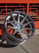 Rohana RFC10 Wheel 19x8.5 5x112 25mm Machine Silver/Chrome Lip                                     - RFC1019855112MS25 - Image 9