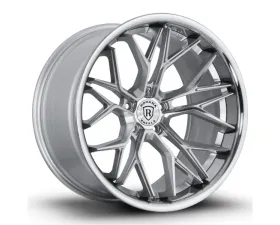 Rohana RFC3 Wheel 20x10 5x112 33mm Silver Machined w/ Chrome Lip Flow Formed Deep Concave