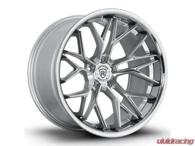 Rohana RFC3 Wheel 20x10 5x112 33mm Silver Machined w/ Chrome Lip Flow Formed Deep Concave - RFC320105112MS33