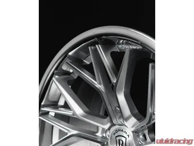 Rohana RFC3 Wheel 20x10 5x112 33mm Silver Machined w/ Chrome Lip Flow Formed Deep Concave - RFC320105112MS33