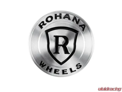 Rohana Brushed Titanium | Black RFX V2 Center Cap - RFXCAPBTBK