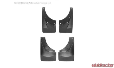 WeatherTech MudFlap No-Drill DigitalFit MudFlap Kit Black - 110008-120004