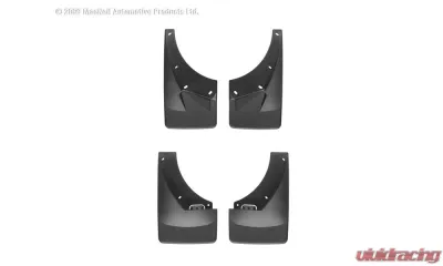WeatherTech MudFlap No-Drill DigitalFit MudFlap Kit Black - 110008-120015
