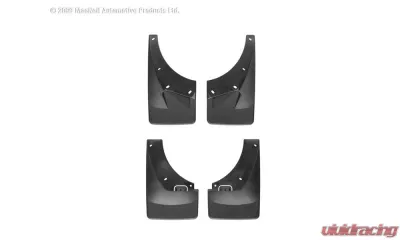 WeatherTech MudFlap No-Drill DigitalFit MudFlap Kit Black - 110008-120016