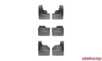 WeatherTech MudFlap No-Drill DigitalFit MudFlap Kit Front Mid And Rear Set Black - 110073-110078-120073