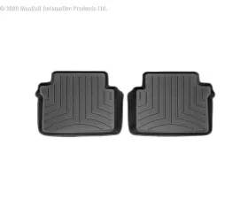 WeatherTech FloorLiner DigitalFit Black Rear 2 pc. Behind Rear Row Seating