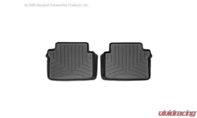 WeatherTech FloorLiner DigitalFit Black Rear 2 pc. Behind Rear Row Seating - 441062