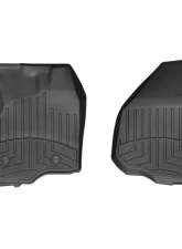 WeatherTech FloorLiner DigitalFit Black Front Fits Vehicles w/Footrest In Left Corner Does Not Fit Vehicles w/Manual 4x4 Shifter                                     - 444331 - Image 2