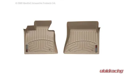 WeatherTech FloorLiner DigitalFit Tan Front Over-The-Hump Fits Raised Left Corner Does Not Fit Vehicles w/Floor Mounted Manual 4x4 Shifter And Flow Through Console - 454341