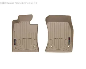 WeatherTech FloorLiner DigitalFit Tan Front Fits Vehicles w/o Footrest Installed On The Passenger Side