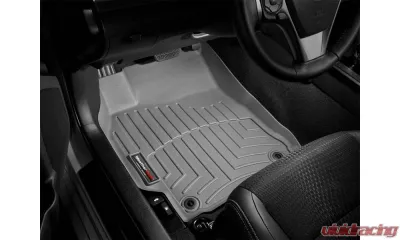 WeatherTech FloorLiner DigitalFit Gray Front Fits Vehicles w/Raised Forward Left Corner Fits Vehicles w/Floor-Mounted Shifters - 465831