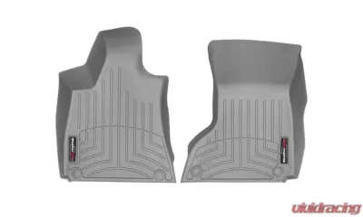 WeatherTech FloorLiner DigitalFit Gray Front Style 1 Grommet - 468821