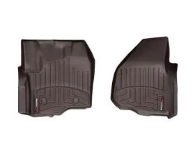 WeatherTech FloorLiner DigitalFit Front Fits Vehicles w/Footrest In Left Corner Does Not Fit Vehicles w/Manual 4x4 Shifter Cocoa