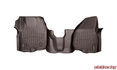 WeatherTech FloorLiner DigitalFit Cocoa Front Over-The-Hump Fits Raised Left Corner Does Not Fit Vehicles w/Floor Mounted Manual 4x4 Shifter and Flow Through Console - 474341