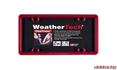 WeatherTech ClearFrame Red - 8ALPCF1