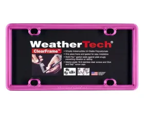 WeatherTech ClearFrame Hot Pink