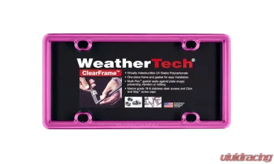WeatherTech ClearFrame Hot Pink - 8ALPCF3