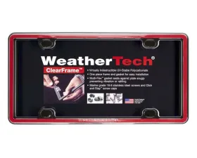WeatherTech ClearFrame Red Plastic