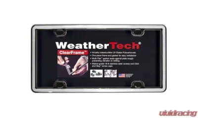 WeatherTech ClearFrame Brushed Stainless - 63027