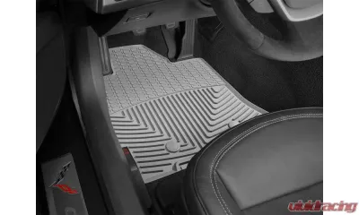 WeatherTech All Weather Floor Mats Gray Front Chevrolet Corvette C7 2014-2019 - W352GR