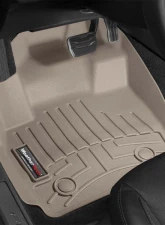 WeatherTech FloorLiner DigitalFit Tan Front Fits Vehicles w/Footrest In Left Corner Does Not Fit Vehicles w/Manual 4x4 Shifter                                     - 454331 - Image 2