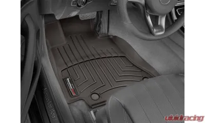 WeatherTech FloorLiner DigitalFit Cocoa Front Over-The-Hump Fits Raised Left Corner Does Not Fit Vehicles w/Floor Mounted Manual 4x4 Shifter and Flow Through Console - 474341