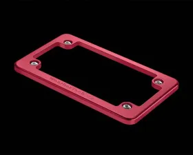 WeatherTech Motorcycle Billet Plate Frames Red