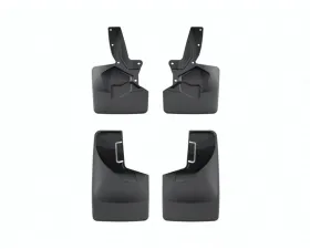 WeatherTech Front & Rear No Drill Black Mudflaps Ford Bronco (225/265/285 Width Tire Sizes) 2021-2023