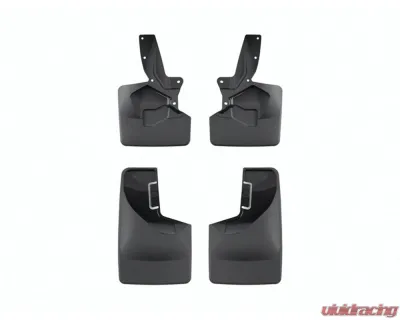 WeatherTech Front & Rear No Drill Black Mudflaps Ford Bronco (225/265/285 Width Tire Sizes) 2021-2023 - 110148-120151