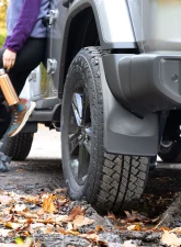 WeatherTech Front & Rear No Drill Black Mudflaps Ford Bronco (225/265/285 Width Tire Sizes) 2021-2023                                     - 110148-120151 - Image 6