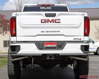Flowmaster 3.50" to Dual 3.00" Outlaw Cat-Back Exhaust System GM Silverado | Sierra 2500HD |3500HD 6.6L Gas V8 2020-2021 - 818112