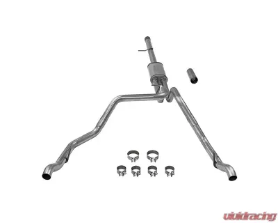 Flowmaster FlowFX 3.5 inch & 2.5 inch Stainless Steel Dual Rear Exit Catback Exhaust System GM Silverado | Sierra 1500 6.2L V8 2019-2021 - 717890